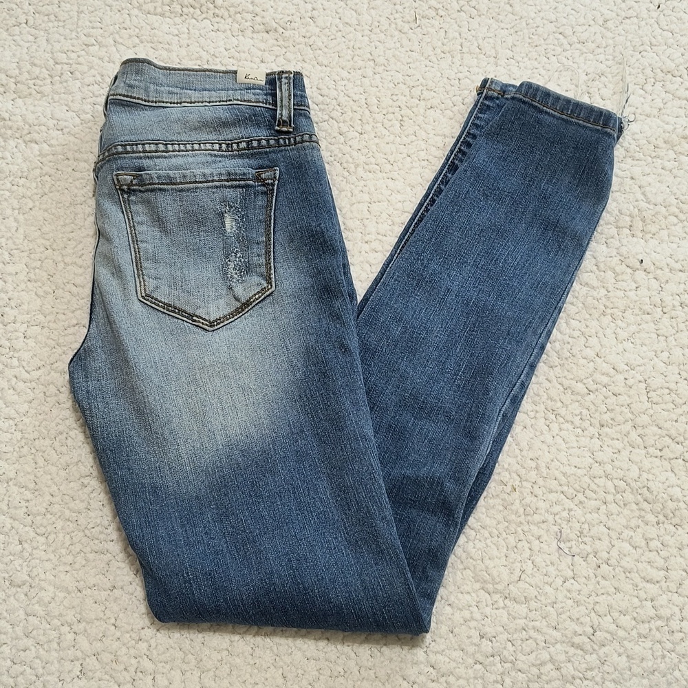 KanCan Skinny Ankle Destroyed Skinny Jeans Size 25